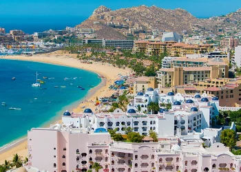Zona hotelera y de playa en Cabo San Lucas