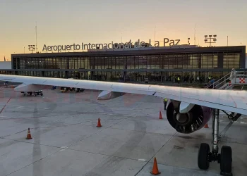 Fachada del Aeropuerto Internacional de La Paz
