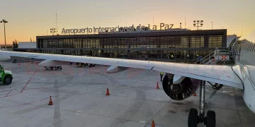 Fachada del Aeropuerto Internacional de La Paz